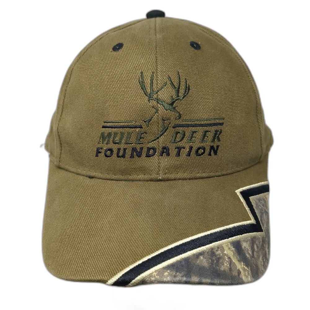 Outdoor Cap Mule Deer Foundation MDF Baseball Cap Brown One Size Camo Brim Hat